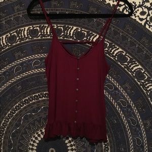 American Eagle button down tank, size S